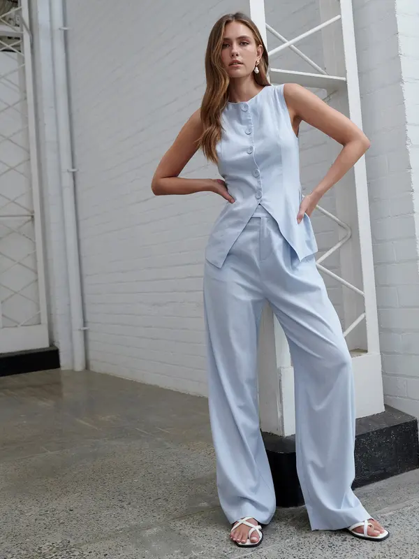 Willa Willa Top 'RISE TUNIC TOP'  svetlo modra