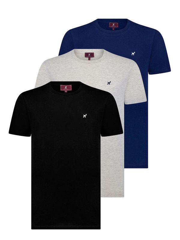 Williot Williot Majica  modra / siva / črna