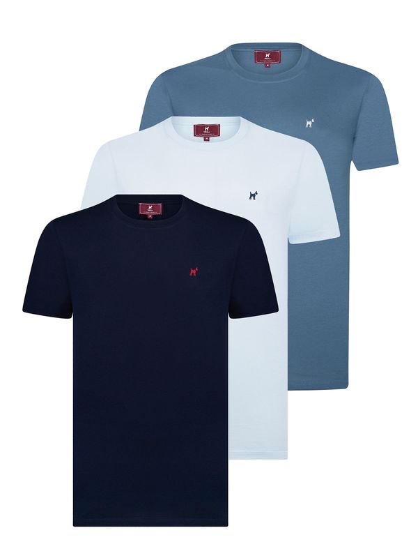 Williot Williot Majica  modra / svetlo modra / temno modra