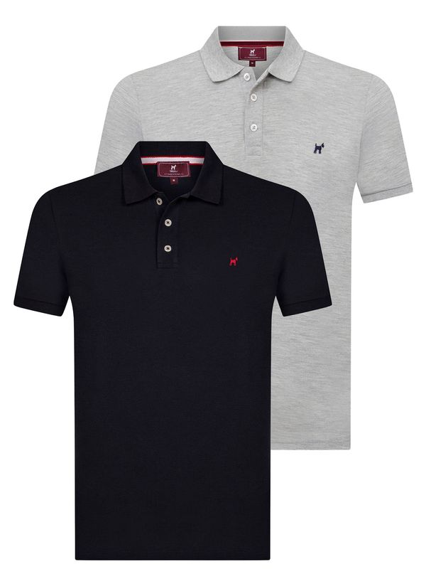 Williot Williot Majica  mornarska / pegasto siva / rdeča