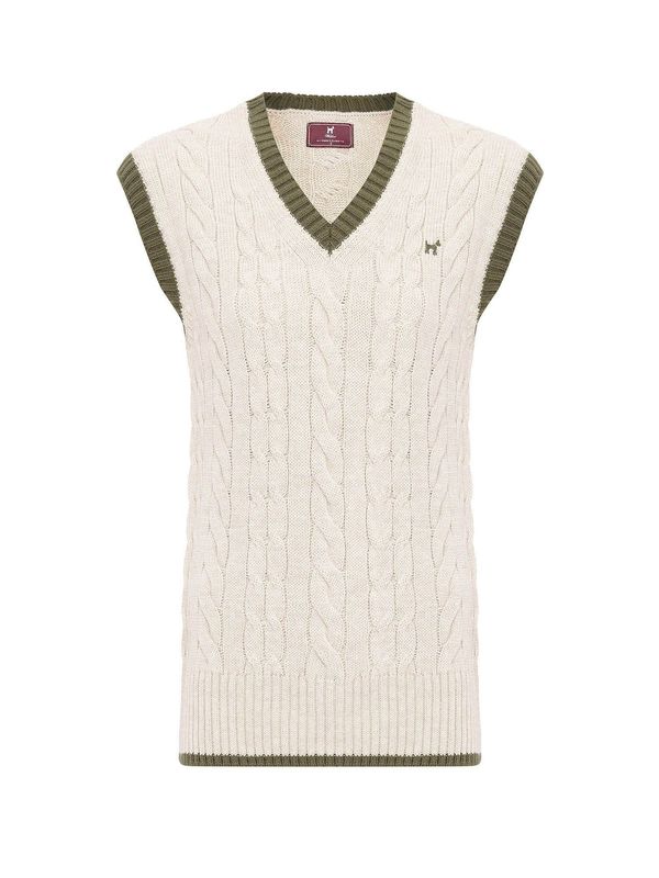 Williot Williot Pulover 'Olivia'  ecru / zelena