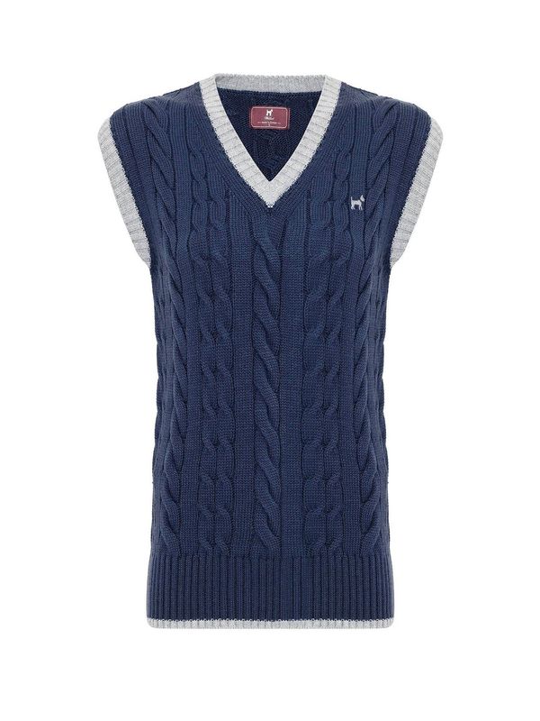 Williot Williot Pulover 'Olivia'  temno modra / pegasto siva