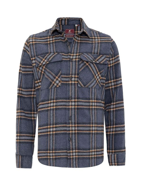 Williot Williot Srajca 'Salvatore'  temno modra / rjava / bela