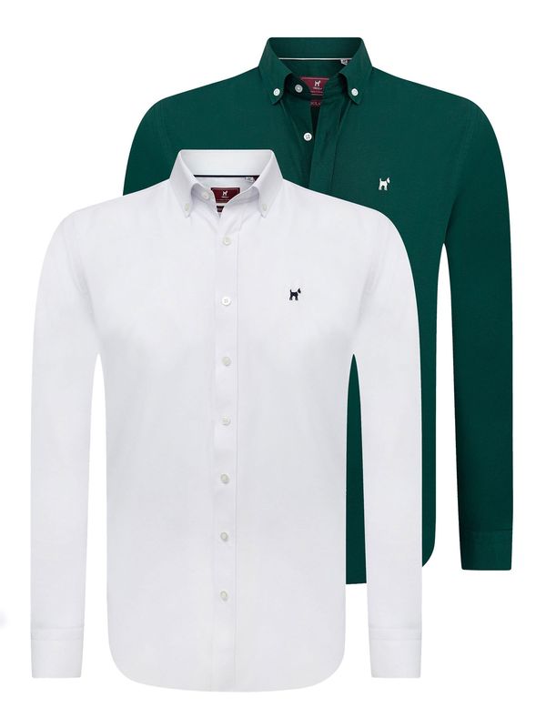 Williot Williot Srajca  temno zelena / bela