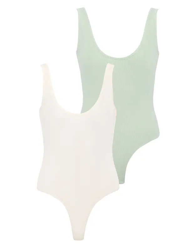 Williot Williot Top  ecru / svetlo zelena