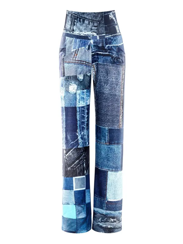 Winshape Winshape Hlače 'CUL105C'  modra / voda / moder denim