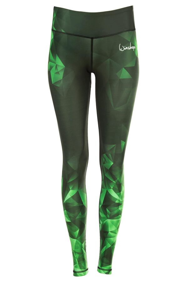 Winshape Winshape Športne hlače 'AEL102'  smaragd / neonsko zelena