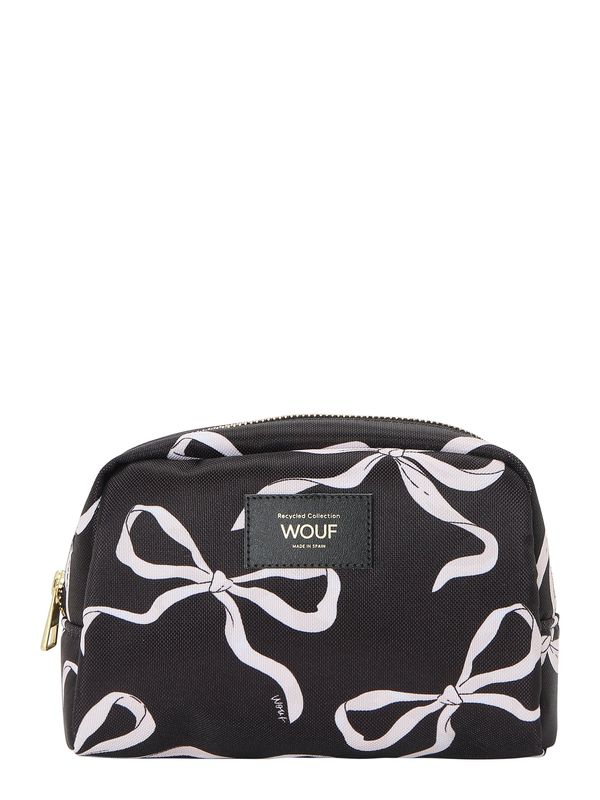 Wouf Wouf Kozmetična torbica 'Carlota'  antracit / bela
