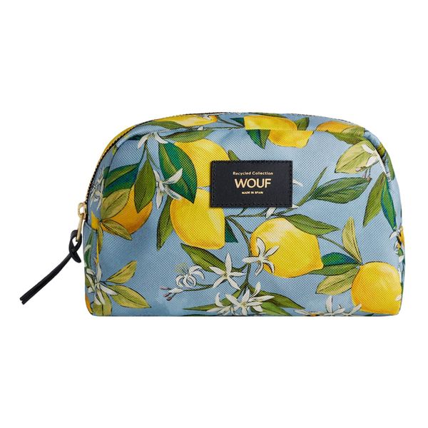 Wouf Wouf Kozmetična torbica  nebeško modra / apno / zelena / off-bela