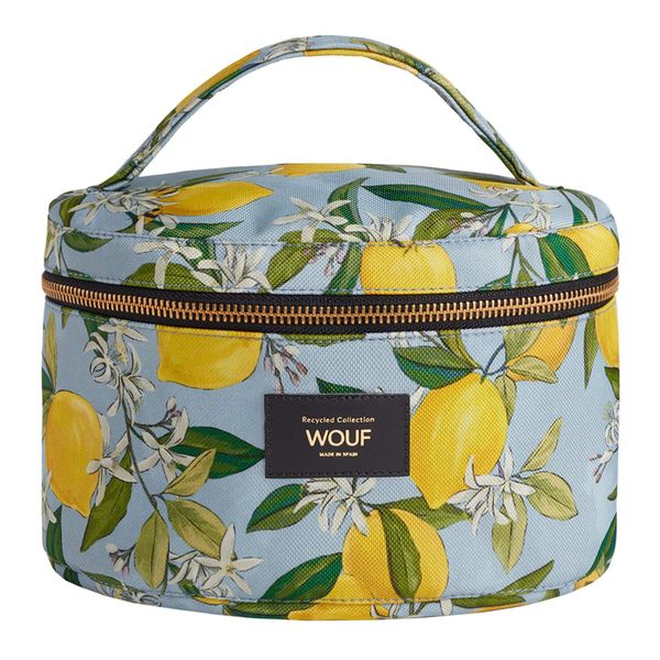 Wouf Wouf Toaletna torbica 'Vanity'  svetlo modra / apno / zelena / off-bela