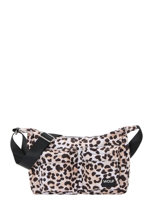 Wouf Wouf Torba za čez ramo 'Kim'  kamela / črna / bela