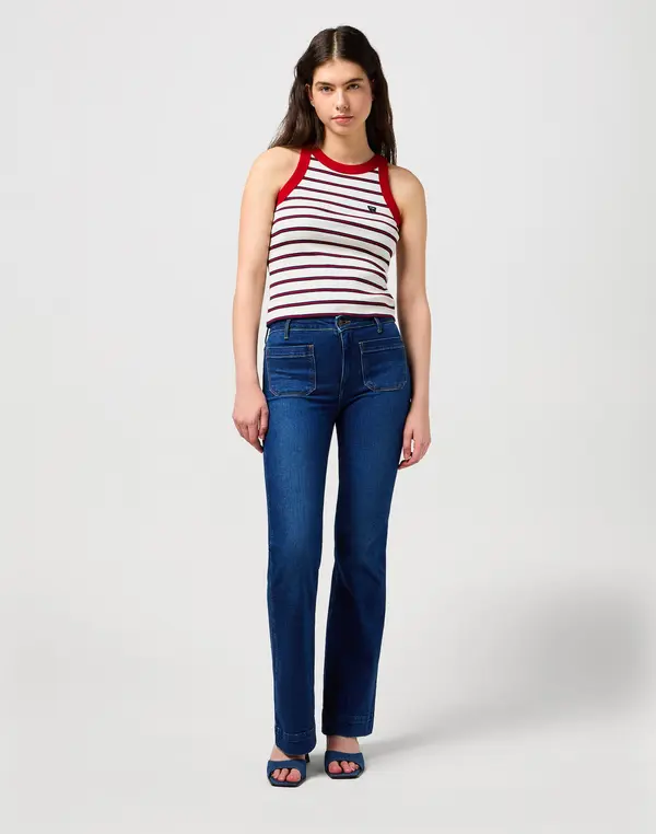 WRANGLER WRANGLER Kavbojke  modra / bela