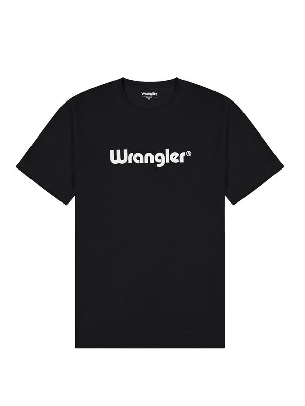 WRANGLER WRANGLER Majica  črna / bela