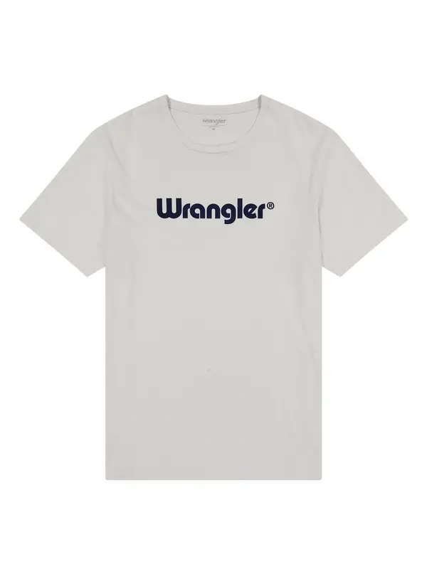 WRANGLER WRANGLER Majica 'LOGO TEE'  temno modra / naravno bela