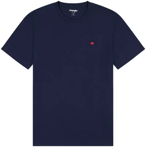 WRANGLER WRANGLER Majica 'SIGN OFF TEE'  mornarska / rdeča / bela