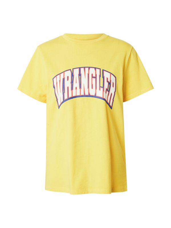 WRANGLER WRANGLER Majica  temno modra / rumena / rdeča / bela