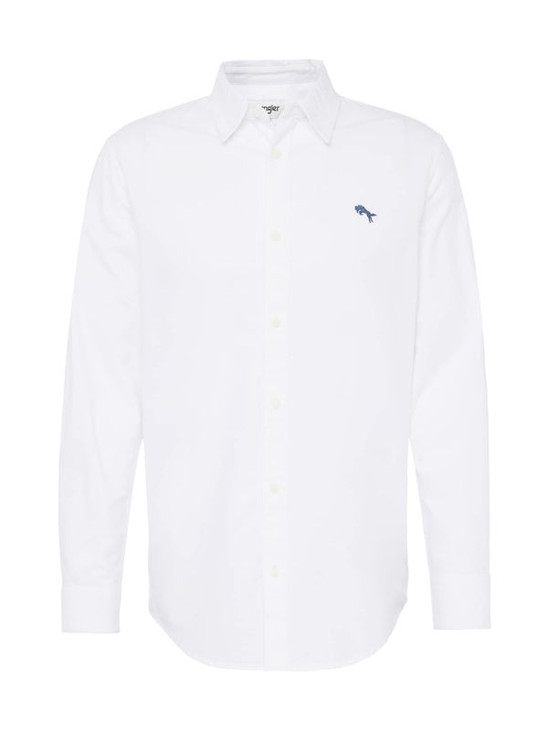 WRANGLER WRANGLER Srajca 'OXFORD'  modra / bela