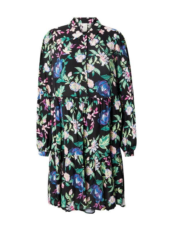 Y.A.S Y.A.S Dolga srajca 'YASALIRA'  kremna / modra / smaragd / črna