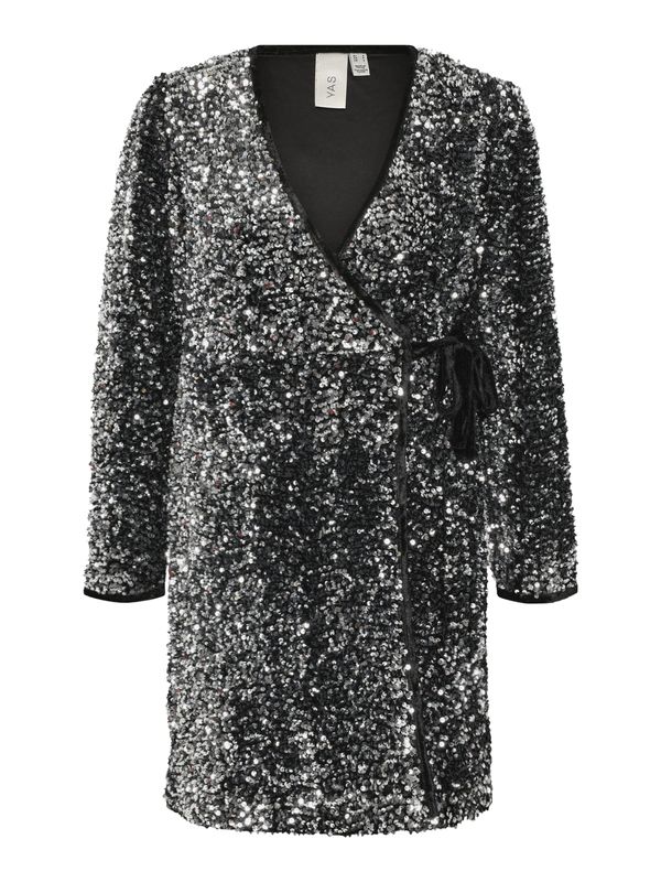 Y.A.S Petite Y.A.S Petite Koktejl obleka 'YASELLE'  črna / srebrna