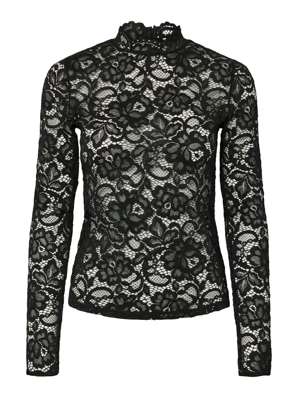 YAS YAS Bluza 'YASLacey'  črna