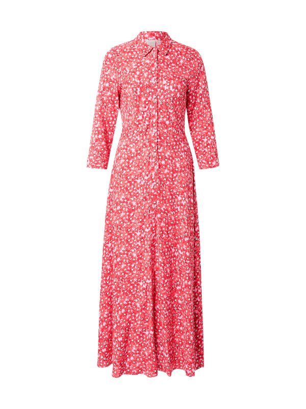 YAS YAS Dolga srajca 'YASSAVANNA'  orhideja / rdeča / črna / bela