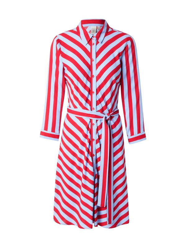 YAS YAS Dolga srajca 'YASSAVANNA'  svetlo modra / krvavo rdeča