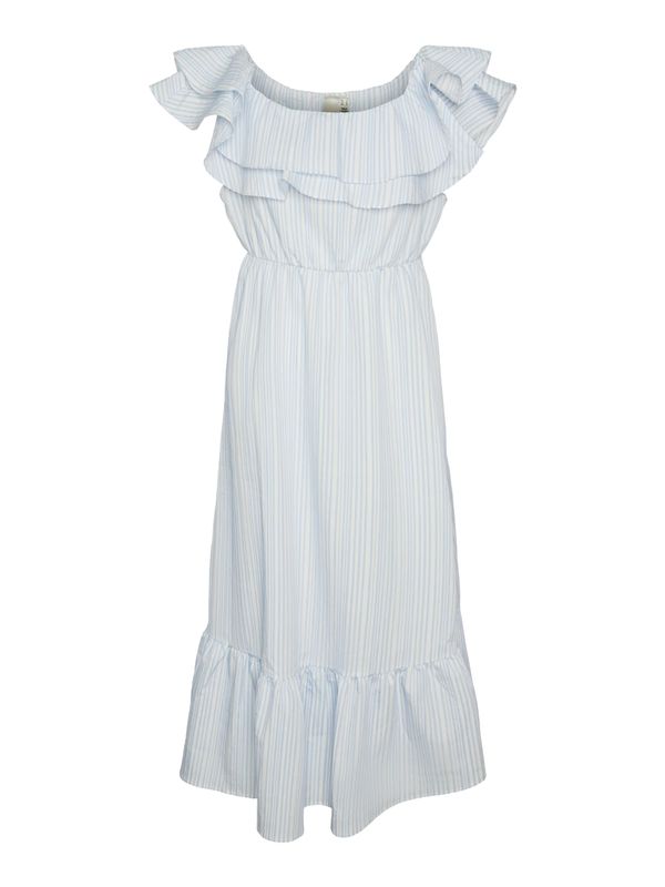 YAS Petite YAS Petite Obleka 'CALA'  svetlo modra / off-bela