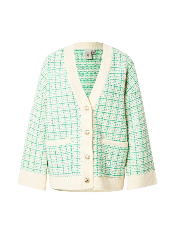 YAS YAS Pletena jopa  bež / zelena