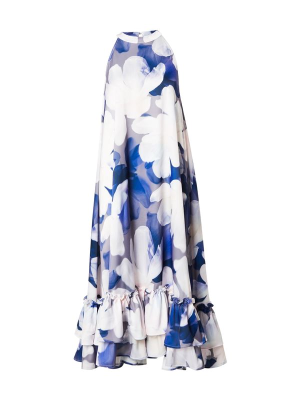 YAS YAS Poletna obleka 'YASFLORINA'  modra / pastelno lila / bela