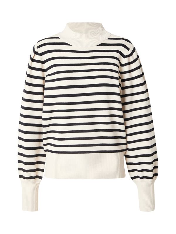 YAS YAS Pulover 'YASFONNY'  bež / črna