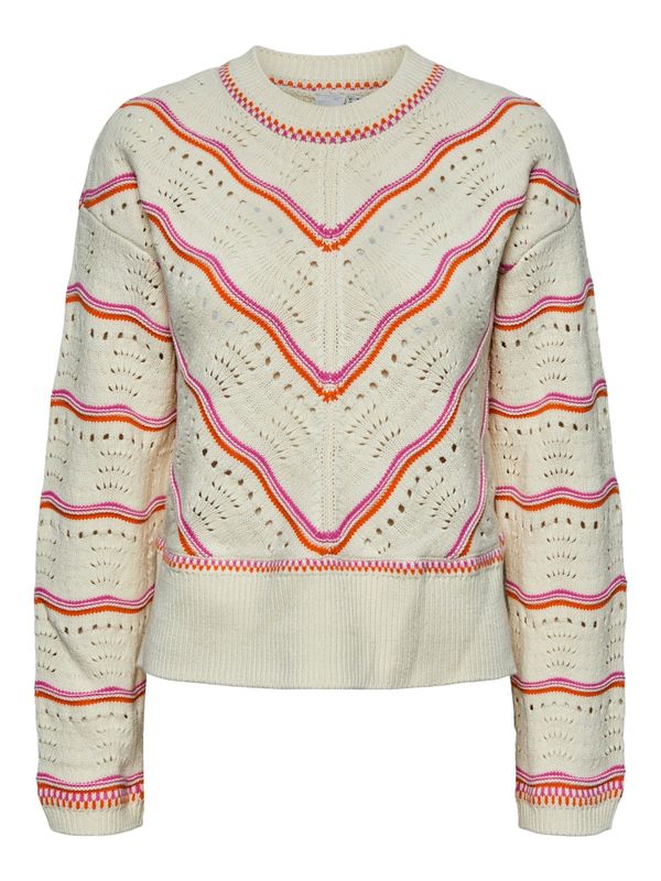 YAS YAS Pulover 'YASLimera'  chamois / temno oranžna / fuksija