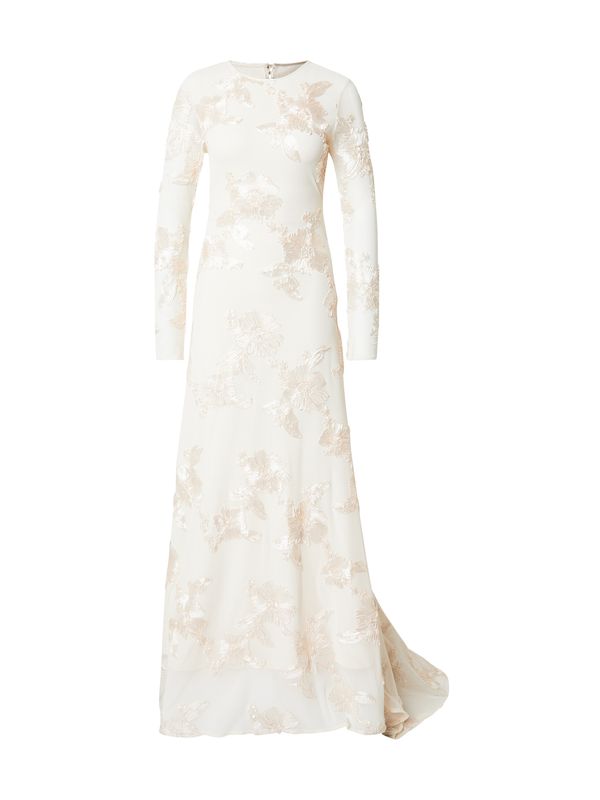 YAS YAS Večerna obleka 'YASFLOREE'  kremna