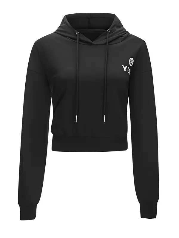 YEAZ YEAZ Športna majica 'Mood'  črna / bela