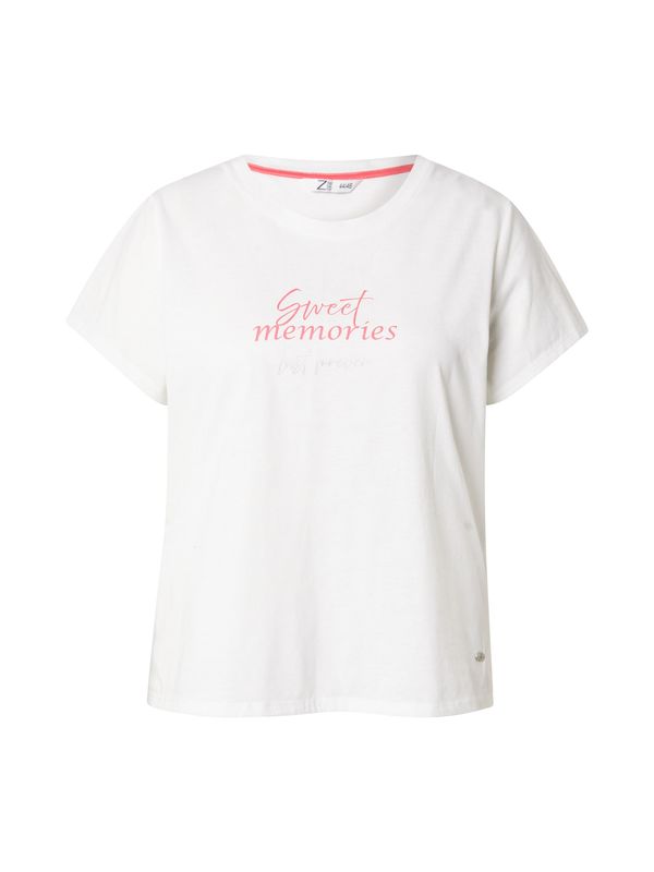 Z-One Z-One Majica 'Ma44ddi'  siva / roza / off-bela