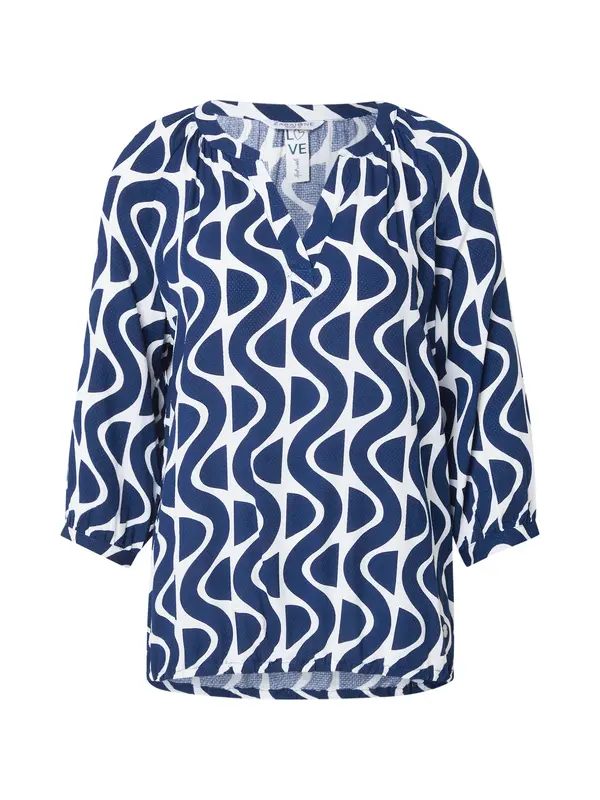 ZABAIONE ZABAIONE Bluza 'Co44rnelia'  temno modra / bela