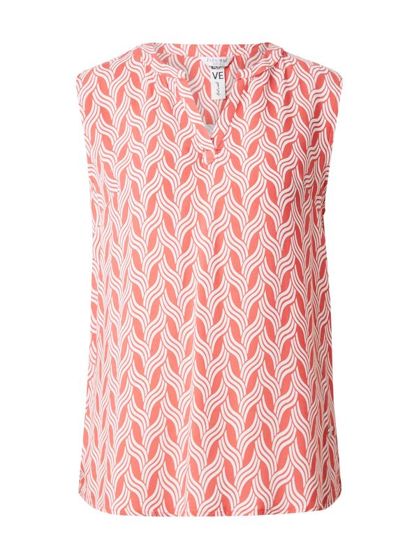 ZABAIONE ZABAIONE Bluza 'Iv44anka'  temno oranžna / bela