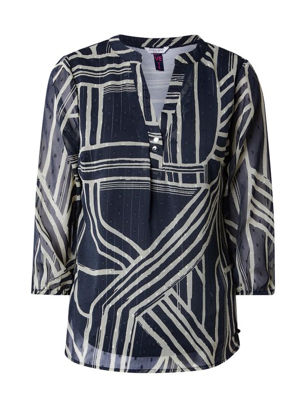 ZABAIONE ZABAIONE Bluza 'Me44rle'  črna / bela