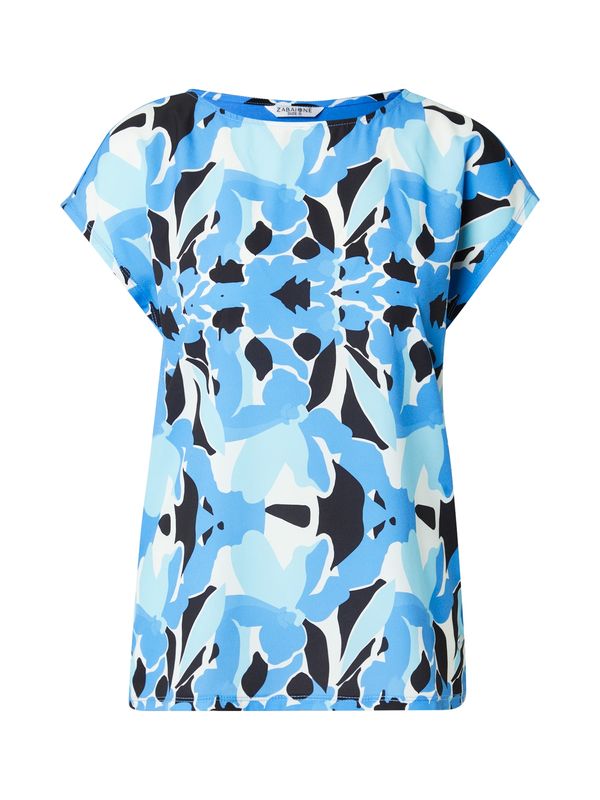 ZABAIONE ZABAIONE Majica 'Da44ria'  azur / svetlo modra / črna / bela