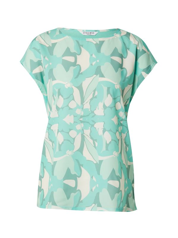 ZABAIONE ZABAIONE Majica 'Da44ria'  zelena / meta / off-bela