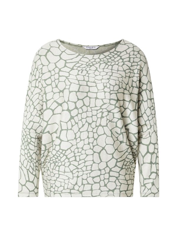 ZABAIONE ZABAIONE Majica 'Le44onie'  bež / oliva