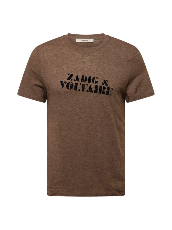 Zadig & Voltaire Zadig & Voltaire Majica  pikčasto rjava / črna