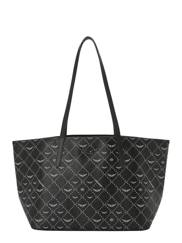 Zadig & Voltaire Zadig & Voltaire Nakupovalna torba  siva / črna