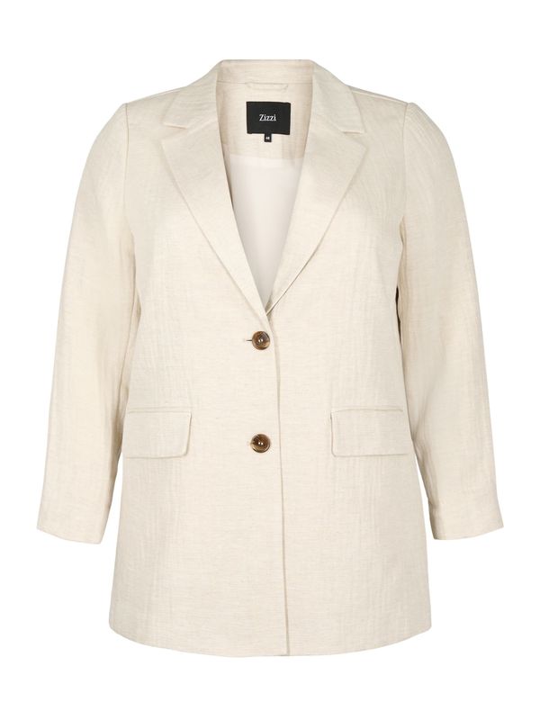 Zizzi Zizzi Blazer 'MRALLIE'  kremna