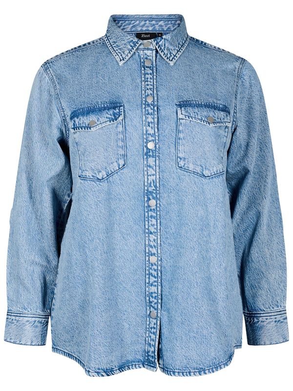 Zizzi Zizzi Bluza 'CADAMI'  svetlo modra