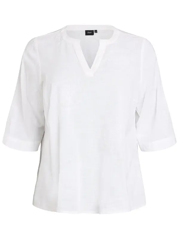Zizzi Zizzi Bluza 'Cananna'  bela