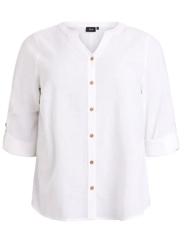Zizzi Zizzi Bluza 'CANanna'  bela