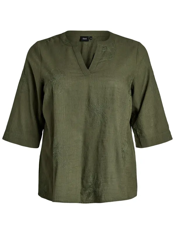 Zizzi Zizzi Bluza 'Cananna'  oliva