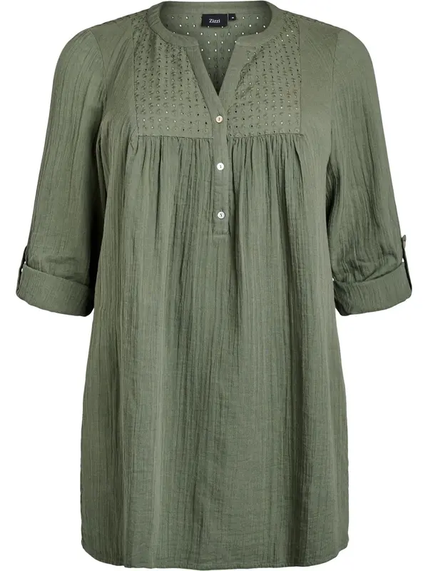Zizzi Zizzi Bluza 'Cavivu'  oliva