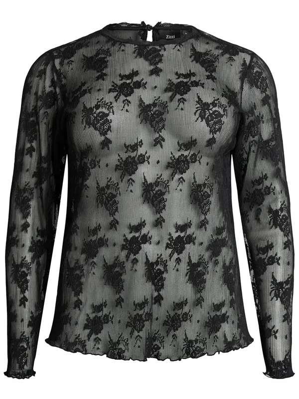 Zizzi Zizzi Bluza 'Erosa'  črna