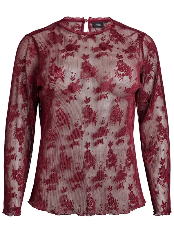 Zizzi Zizzi Bluza 'EROSA'  rdeča